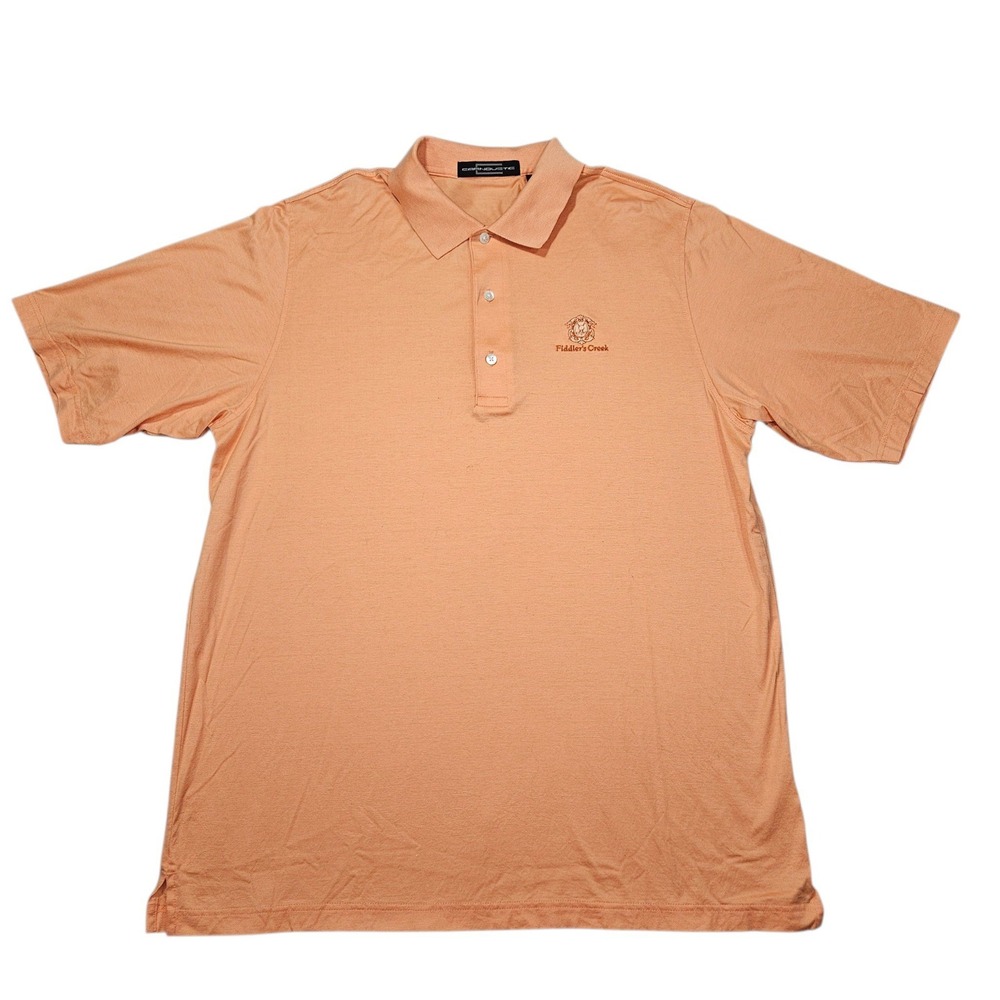 Carnoustie‎ Sportswear Fiddler's Creek Polo Shirt Peach Sz L